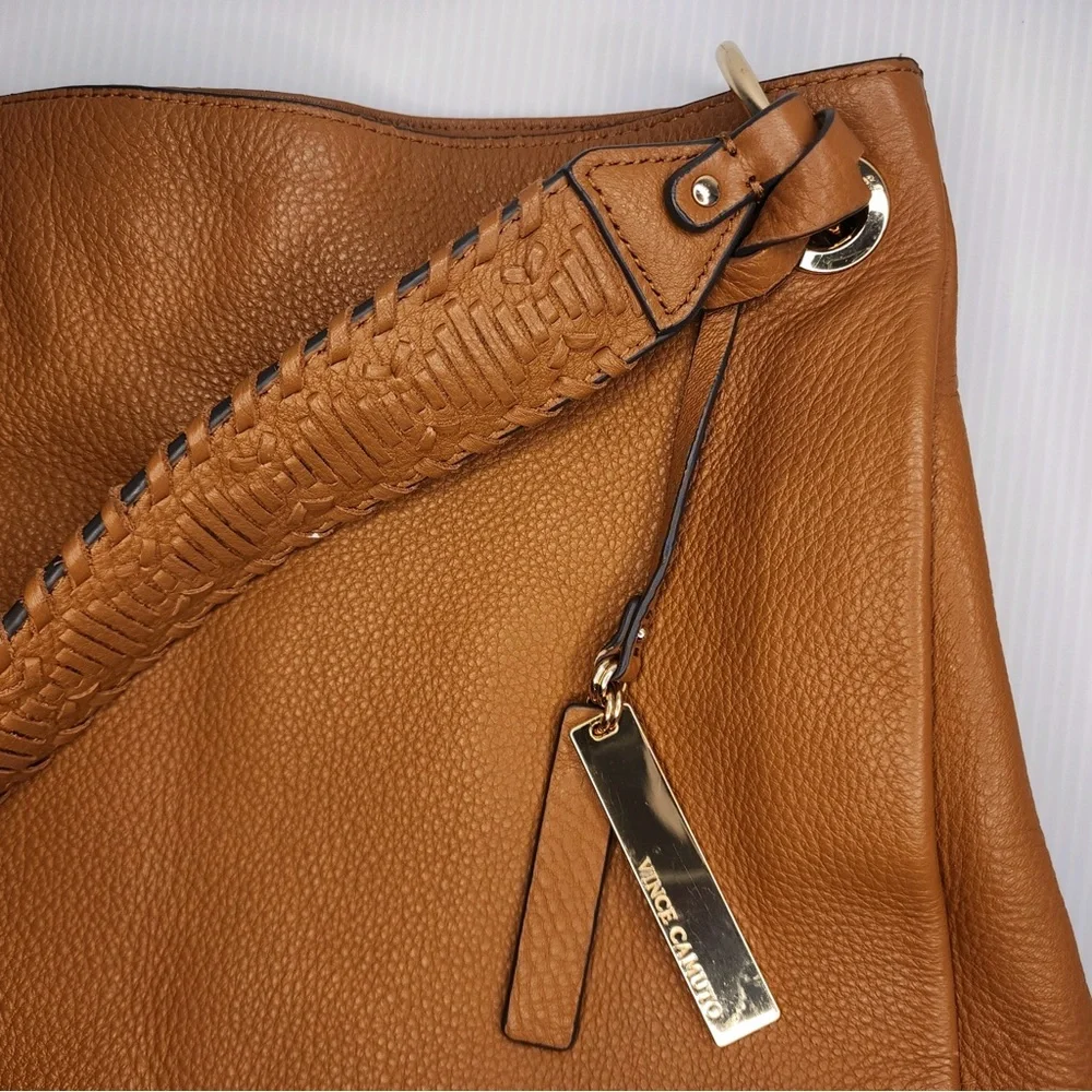 Vince Camuto Soft Genuine Pebbled Leather Large Hobo/Shoulder Bag - Picture 7 of 15